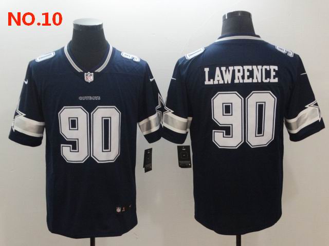 Men's Dallas Cowboys #90 DeMarcus Lawrence Jersey NO.10;